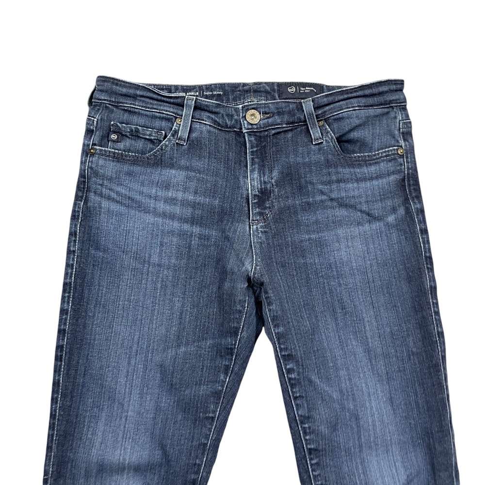 AG Adriano Goldschmied Jeans Leggings 28R Super Skinny Zipper‎ Denim Pockets - Picture 7 of 8